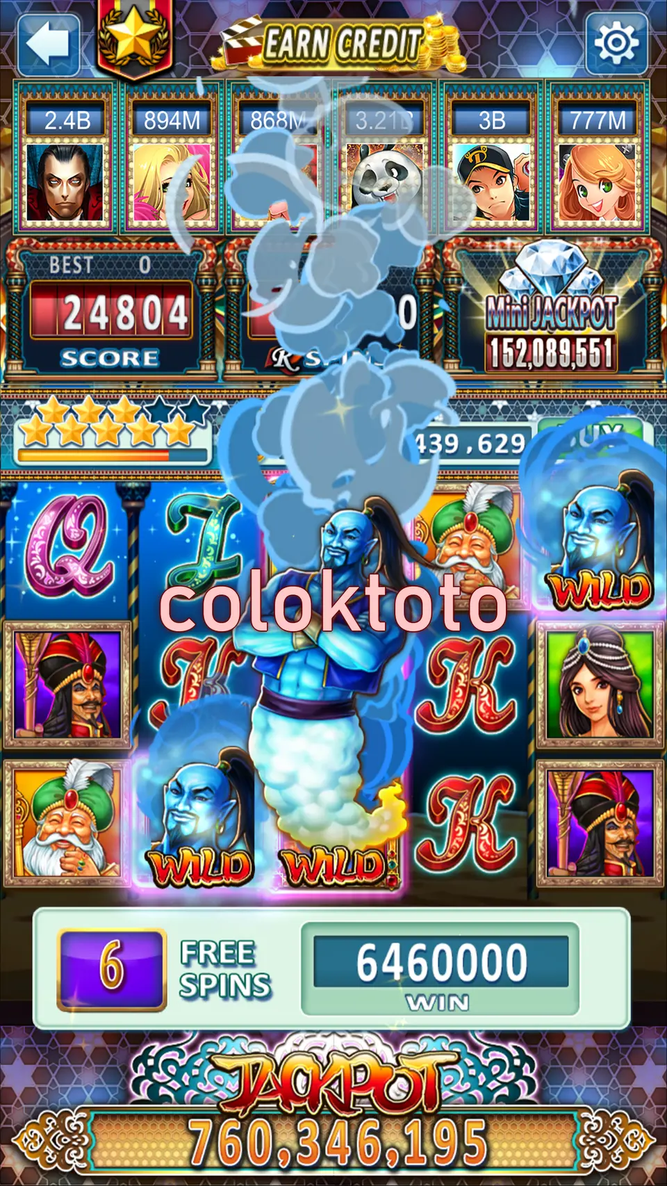 coloktoto Tangkapan Layar - APK Resmi